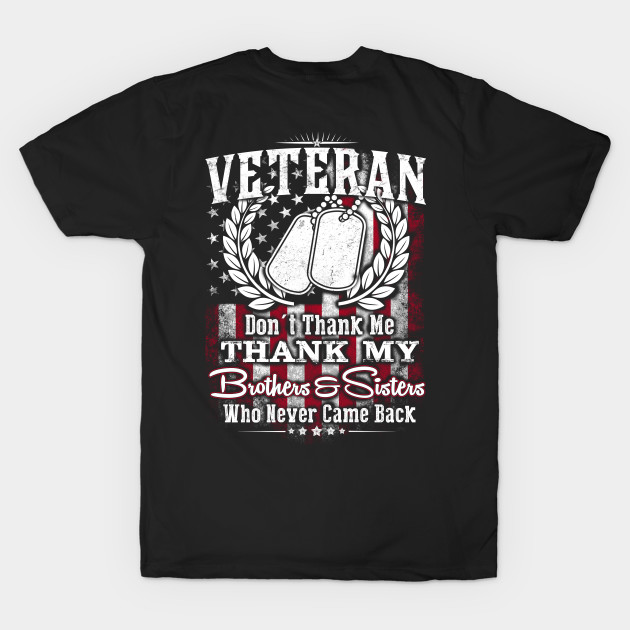 Thank our Veteran brother and sisters by Andreeastore  